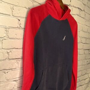 Nautica Red and Navy Hoodie Youth XL